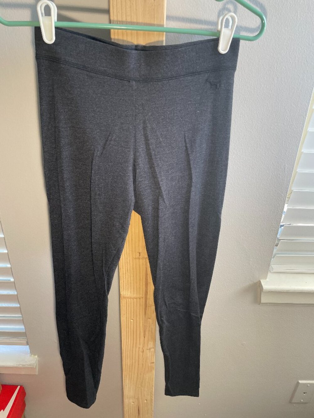 Pink Dark Heather Grey Leggings
